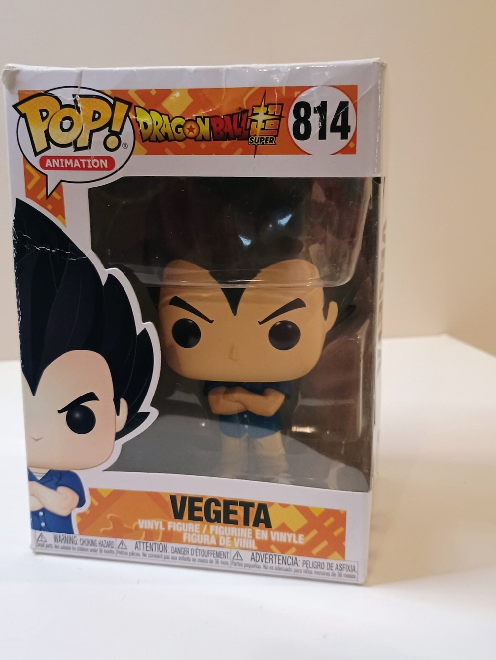 Funko Vegeta Vinyl Figure - Black Hair, Blue Outfit, Yellow Skin
